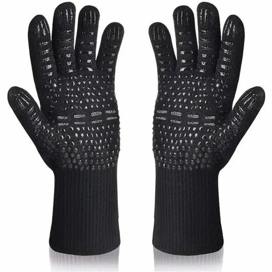 1472°F Heat Resistant Oven Mitts – Silicone BBQ & Grilling Gloves