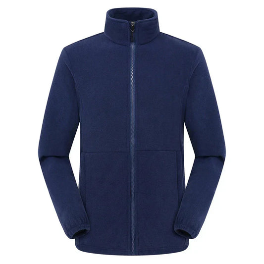 Soft Polar Fleece Jacket – Lightweight Full Zip Coat for Outdoor Recreation