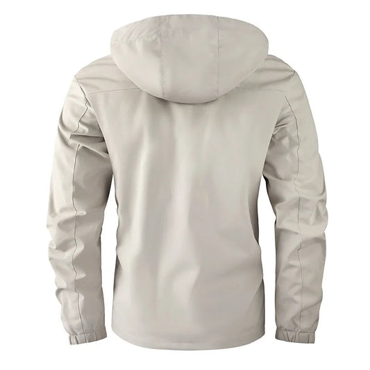 Fashion Men's Casual Windbreaker Jackets – Hooded & Waterproof Winter Coat