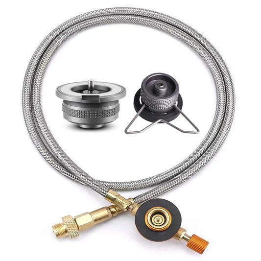 Outdoor Camping Stove Butane Gas Adapter – Essential Cooking Accessory