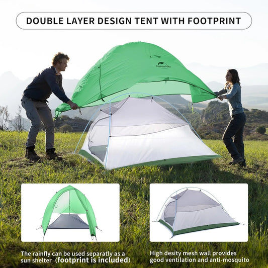 Naturehike Cloud Up 2 Person Tent – Ultralight &amp; Waterproof Camping Shelter