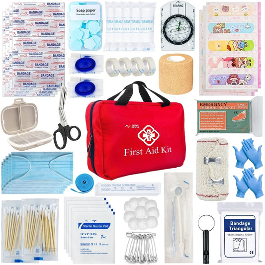 First Aid Kit 26-330 Piece All-Purpose Tactical Emergency Kit