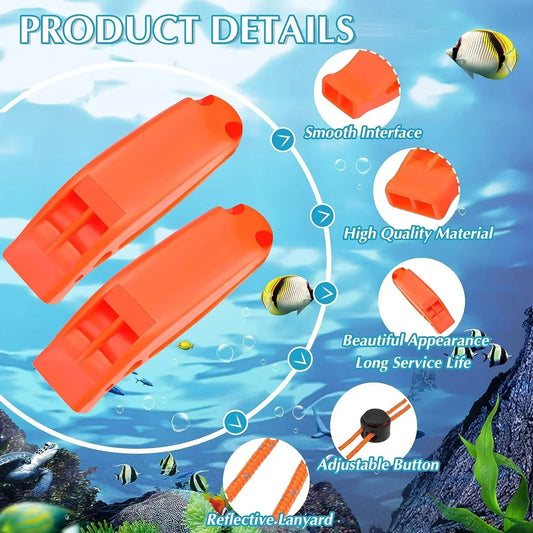 1PC Emergency Whistles with Lanyard – Safety Gear for Outdoor Adventures