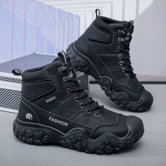 Winter Men's Hiking Shoes – Lightweight, Anti-Slip Outdoor Boots
