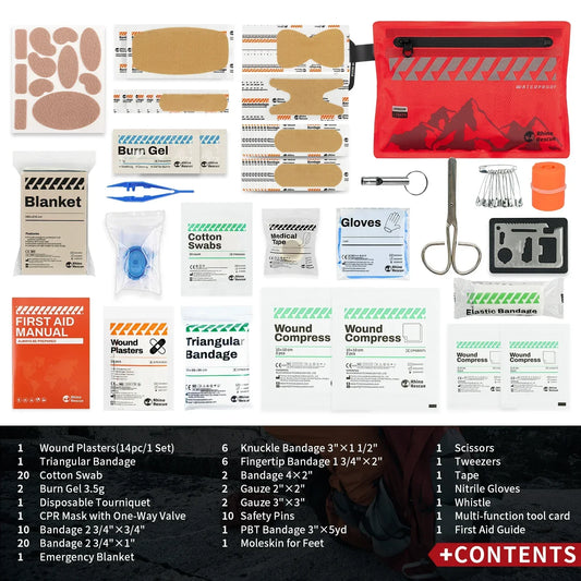 Rhino Rescue Small First Aid Kit – Essential Ultralight Waterproof Medical Kit
