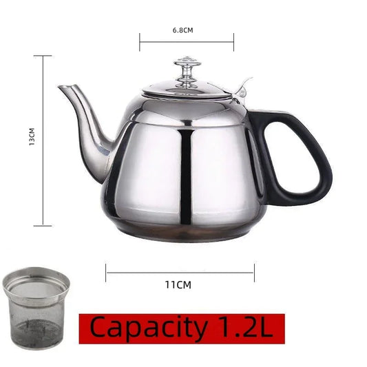 Stainless Steel Water Kettle with Filter – Perfect for Home and Camping