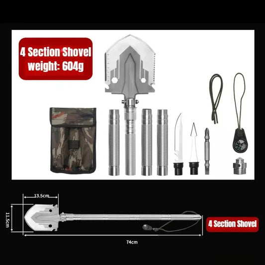 Outdoor Multifunctional Folding Shovel – Essential Survival Gear
